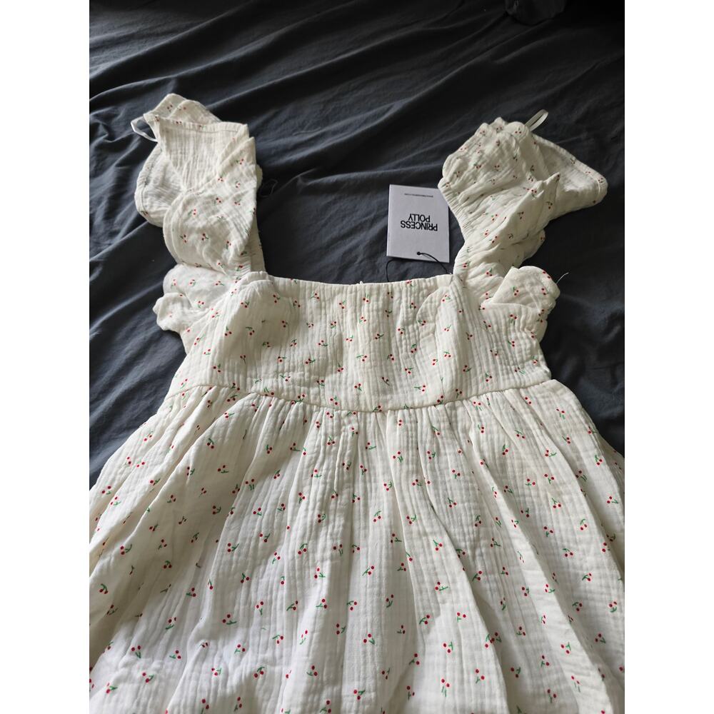 COPY - NWT Princess Polly GREEVES ROMPER WHITE / CHERRY size 0 - Picture 3 of 7